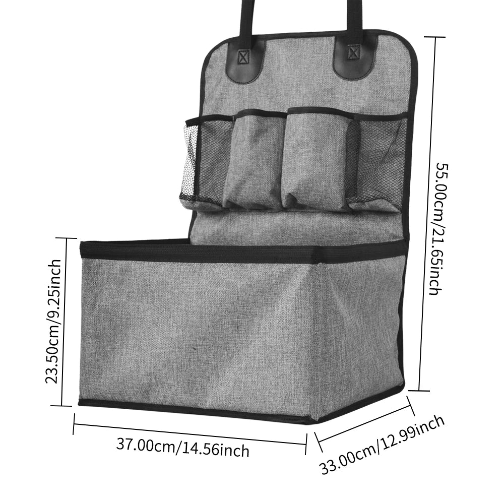 Dog Car Seat with Storage Pockets