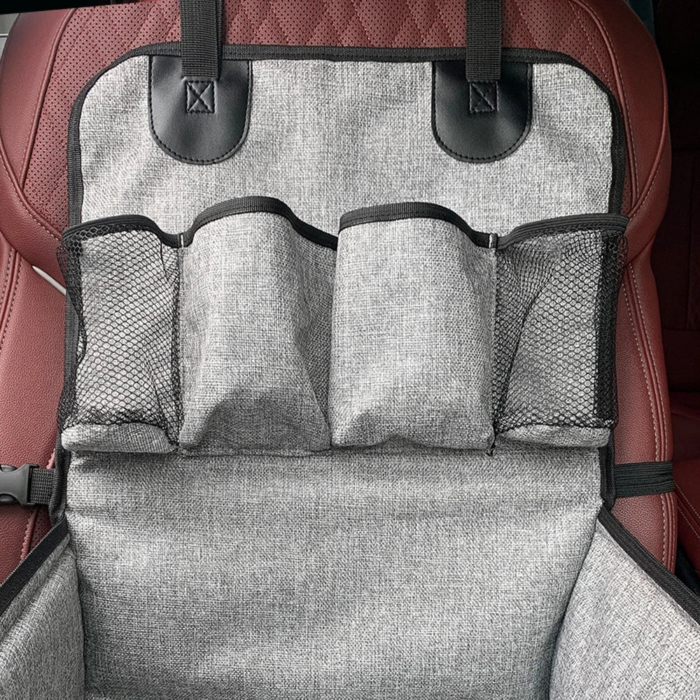Dog Car Seat with Storage Pockets